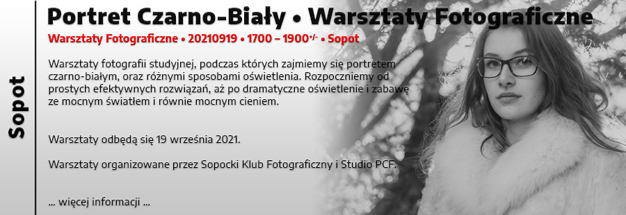 Portret Czarno-Biay - Warsztaty Fotograficzne