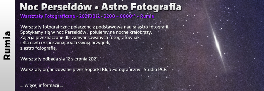 Astro Fotografia - Warsztaty Fotograficzne